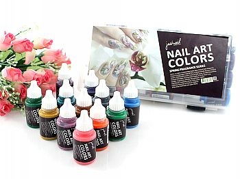 M-Y1FZ003justnail Nail Art Color Set-12pcs Spring Fragrance