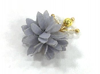 Y1NO007Magnet Flowers-Grey Blue G