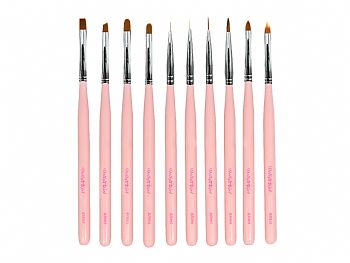 RH-Brush Select IDolly Gel Nail Art Brush Series(Pink Handle)