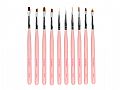 RH-Brush Select IDolly Gel Nail Art Brush Series(Pink Handle)