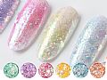 RL131Dolly Gel cork Candy snow glass powder 6 color/set 