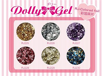 RJ-Colored foilDolly Gel Colored foil fragments