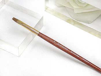 Y1AM04Pure color Redwood Nail Brush-Flat #4