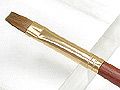 Y1AM08Pure color Redwood Nail Brush-Flat #8